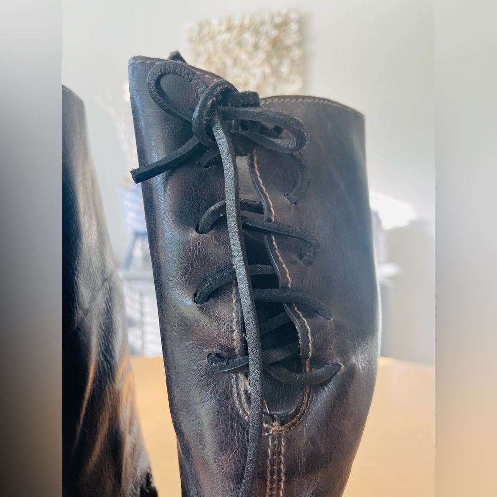 BED STU MANCHESTER LACE BACK DISTRESSED BOOTS SIZE 9 - Picture 9 of 16